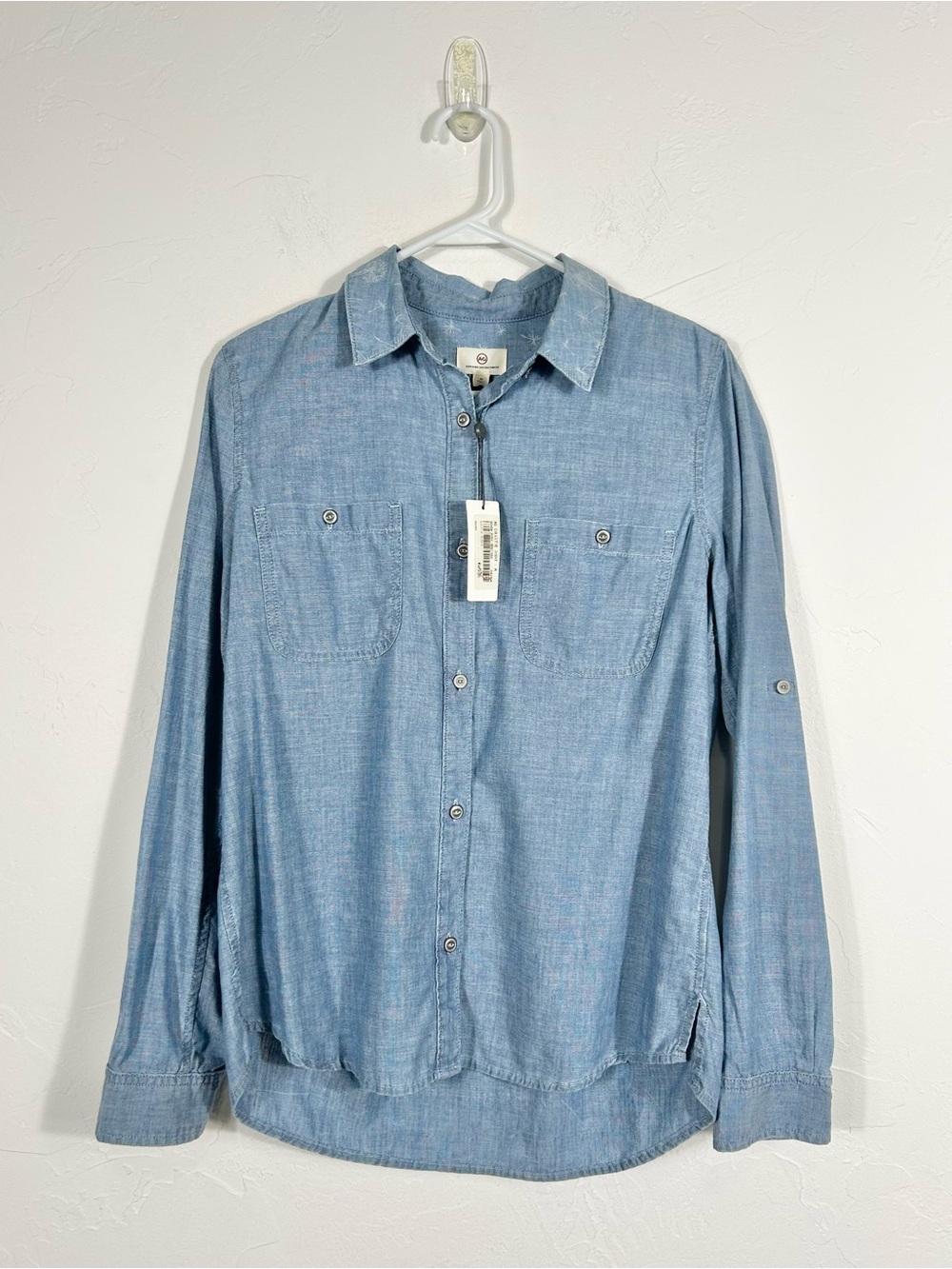 NWT AG Adriano Goldschmied NWT Blue Chambray Button Down Work Shirt